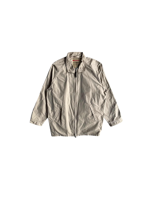 Prada Vintage Brown Tab Harrington Jacket