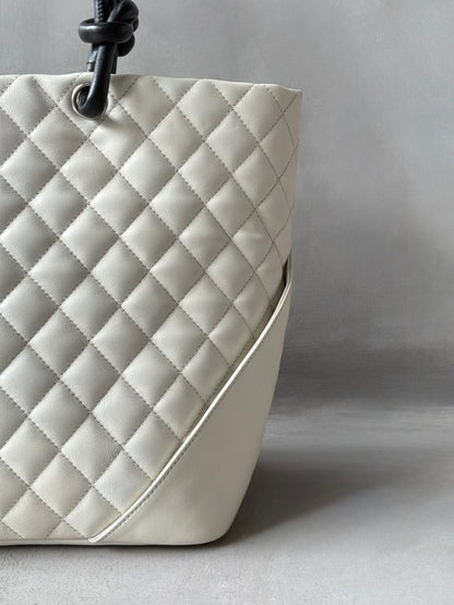 Chanel Cambon Ligne Phyton CC Tote Bag