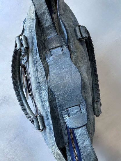 Balenciaga Classic City Navy Lambskin Bag