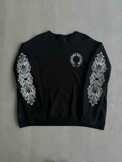 Chrome Hearts Floral Horseshoe Crewneck