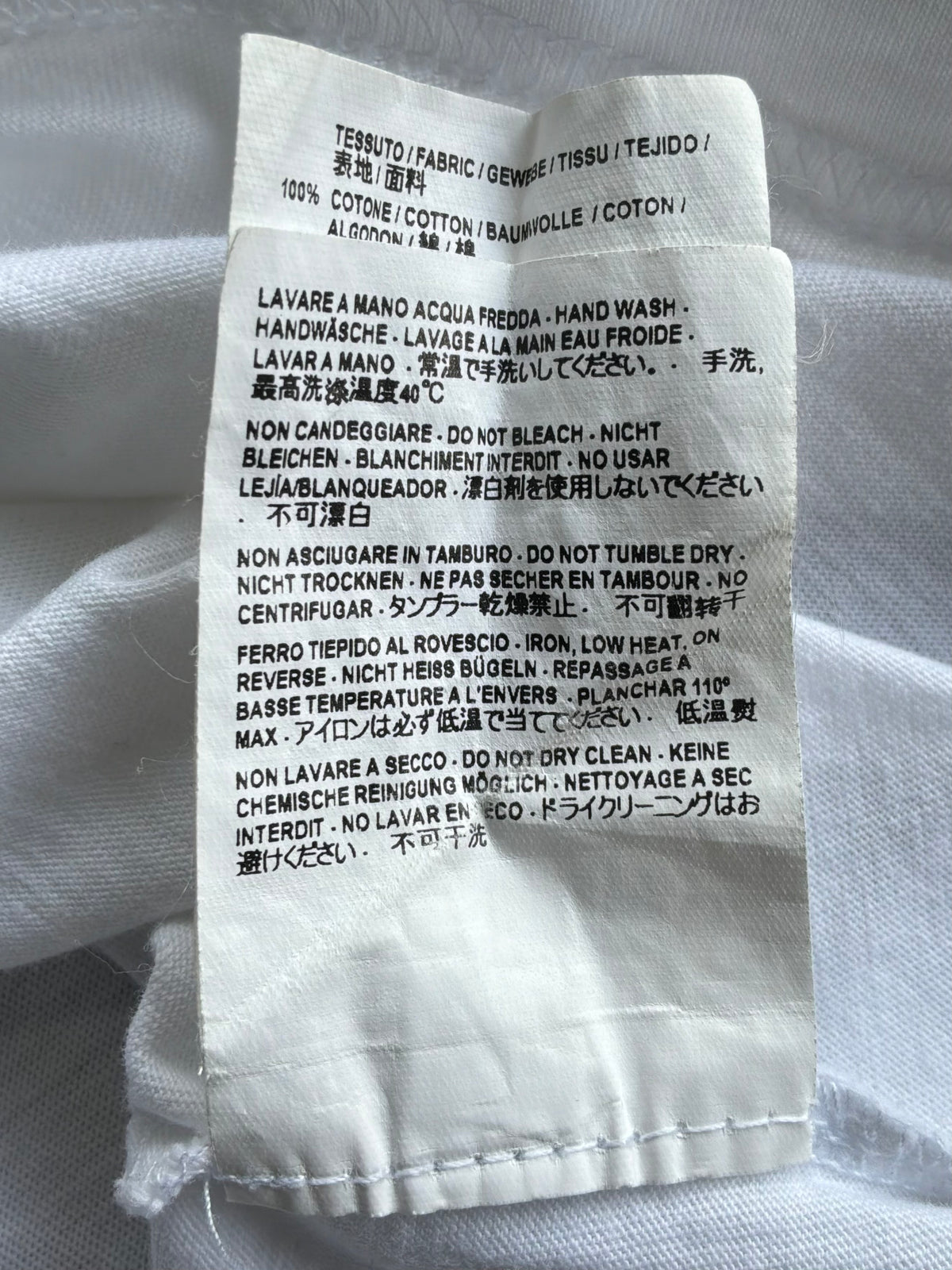 Balenciaga Mode Script White Tee