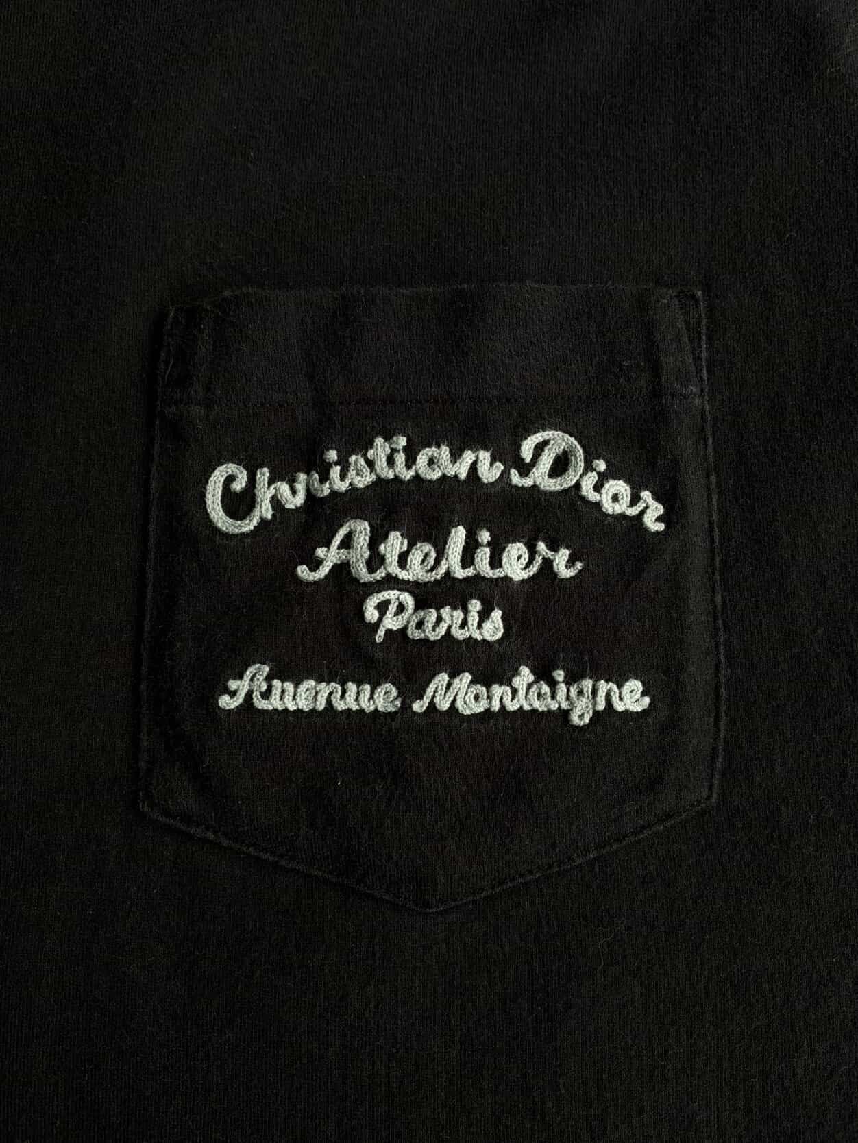 Dior Atelier Embroidered Script Mullet Tee