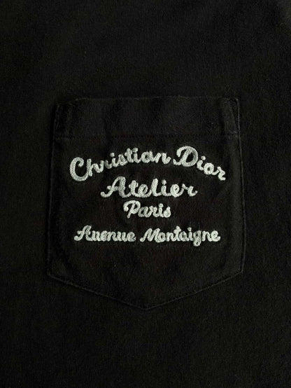 Dior Atelier Embroidered Script Mullet Tee