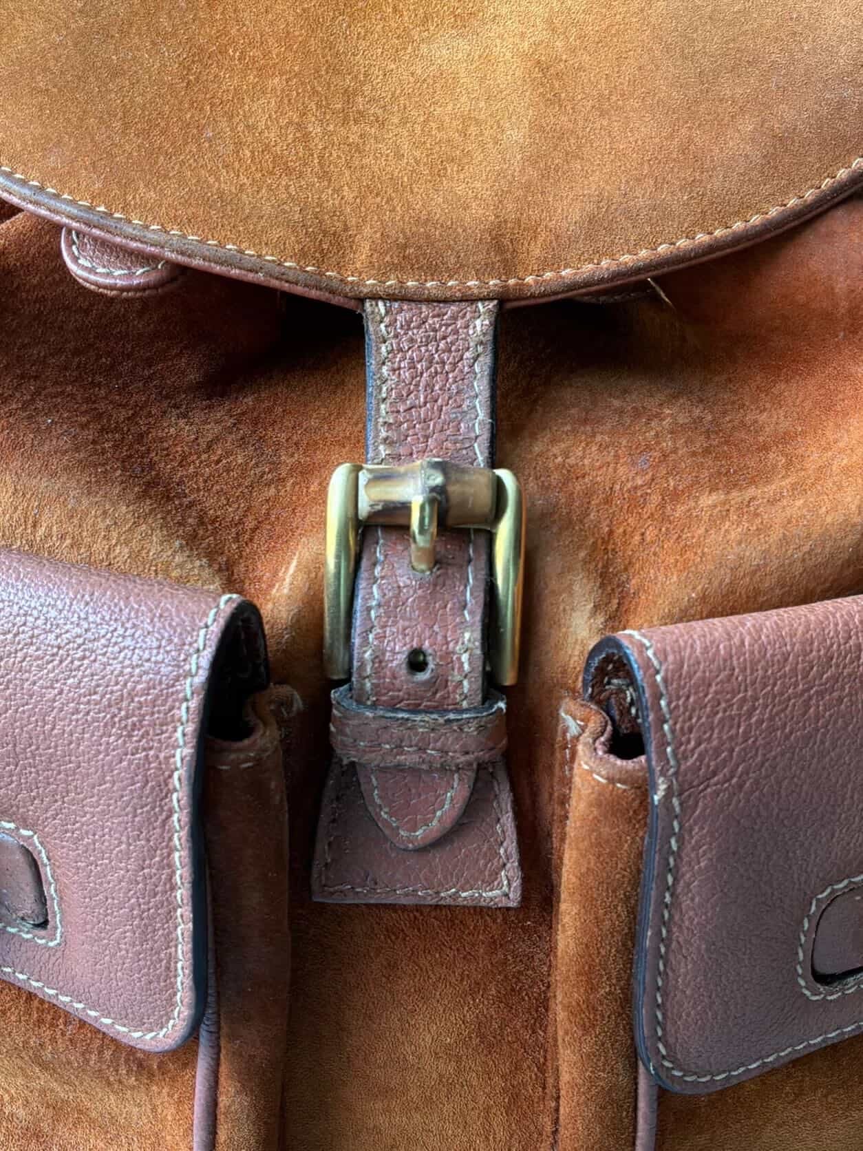2000’s Gucci Suede Bamboo Backpack