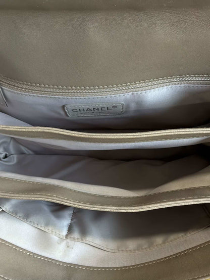 Chanel Classic Jumbo Single Flap Yellow Patent Handbag