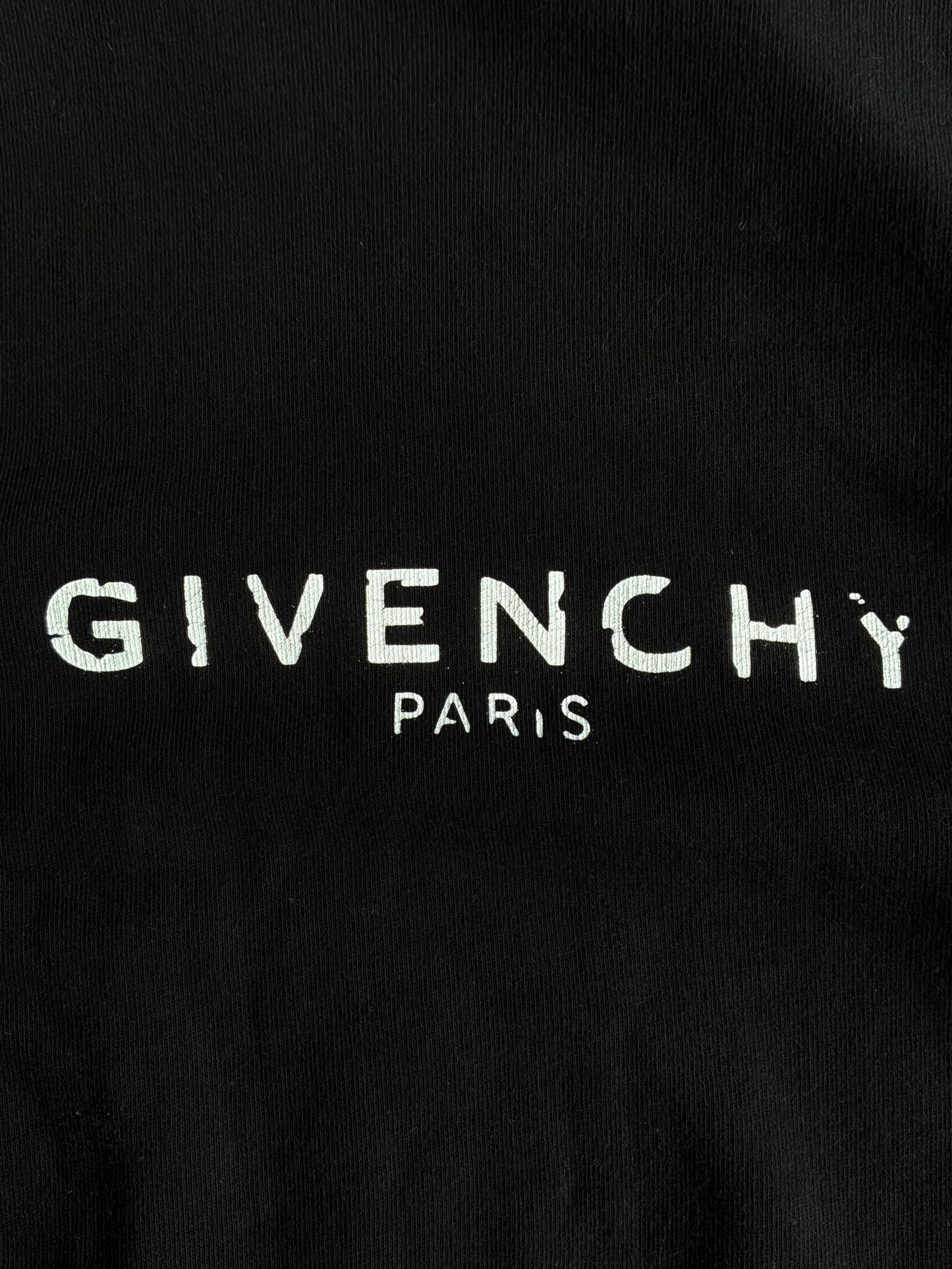 Givenchy Cracked Script Crewneck
