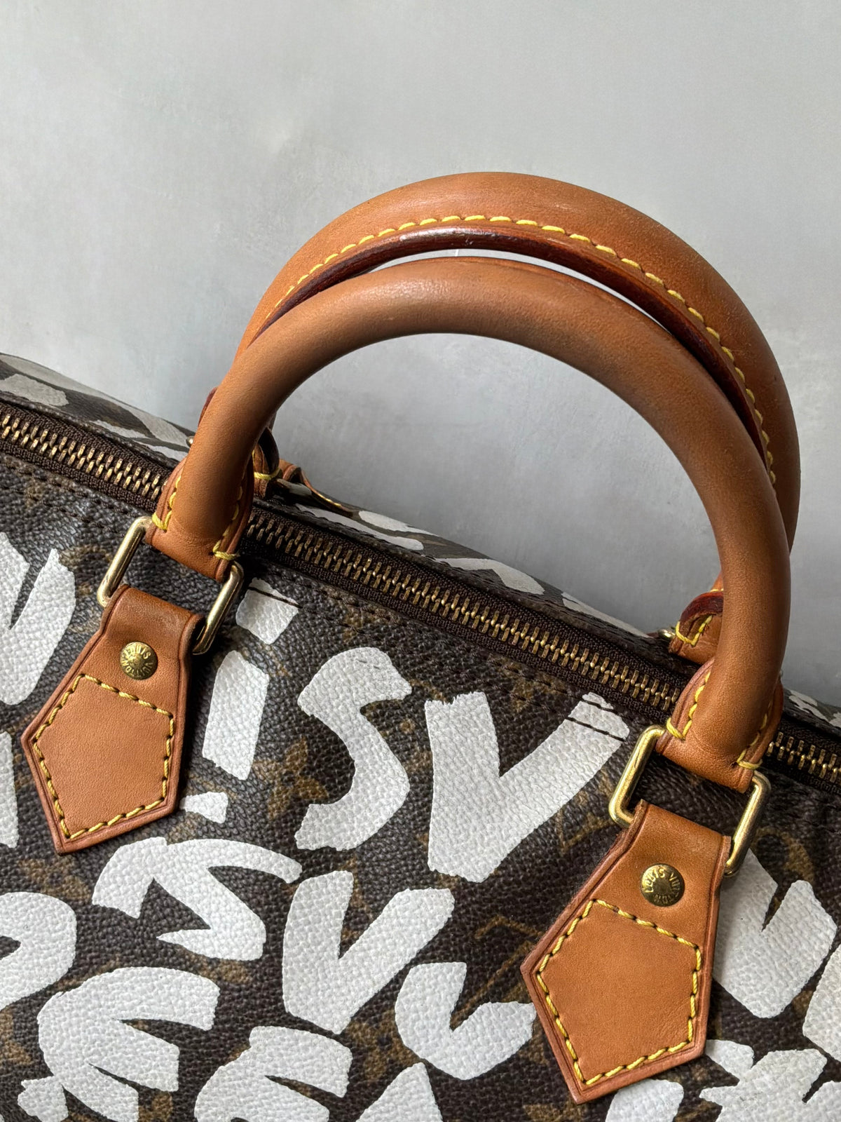 Louis Vuitton x Stephen Sprouse White Graffiti Speedy 30 Bag