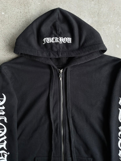 Chrome Hearts FUCK YOU Horseshoe Thermal Zip Hoodie