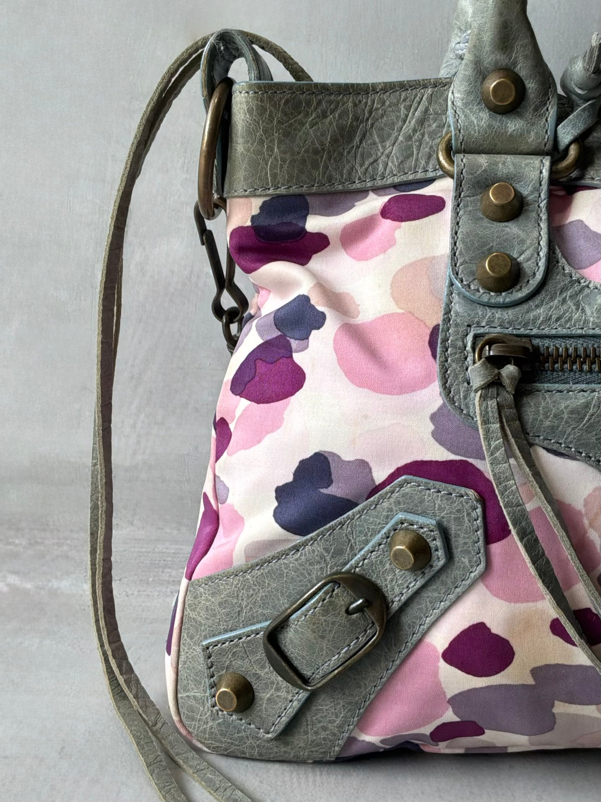 Balenciaga Le First Watercolor Nylon Lambskin Bag