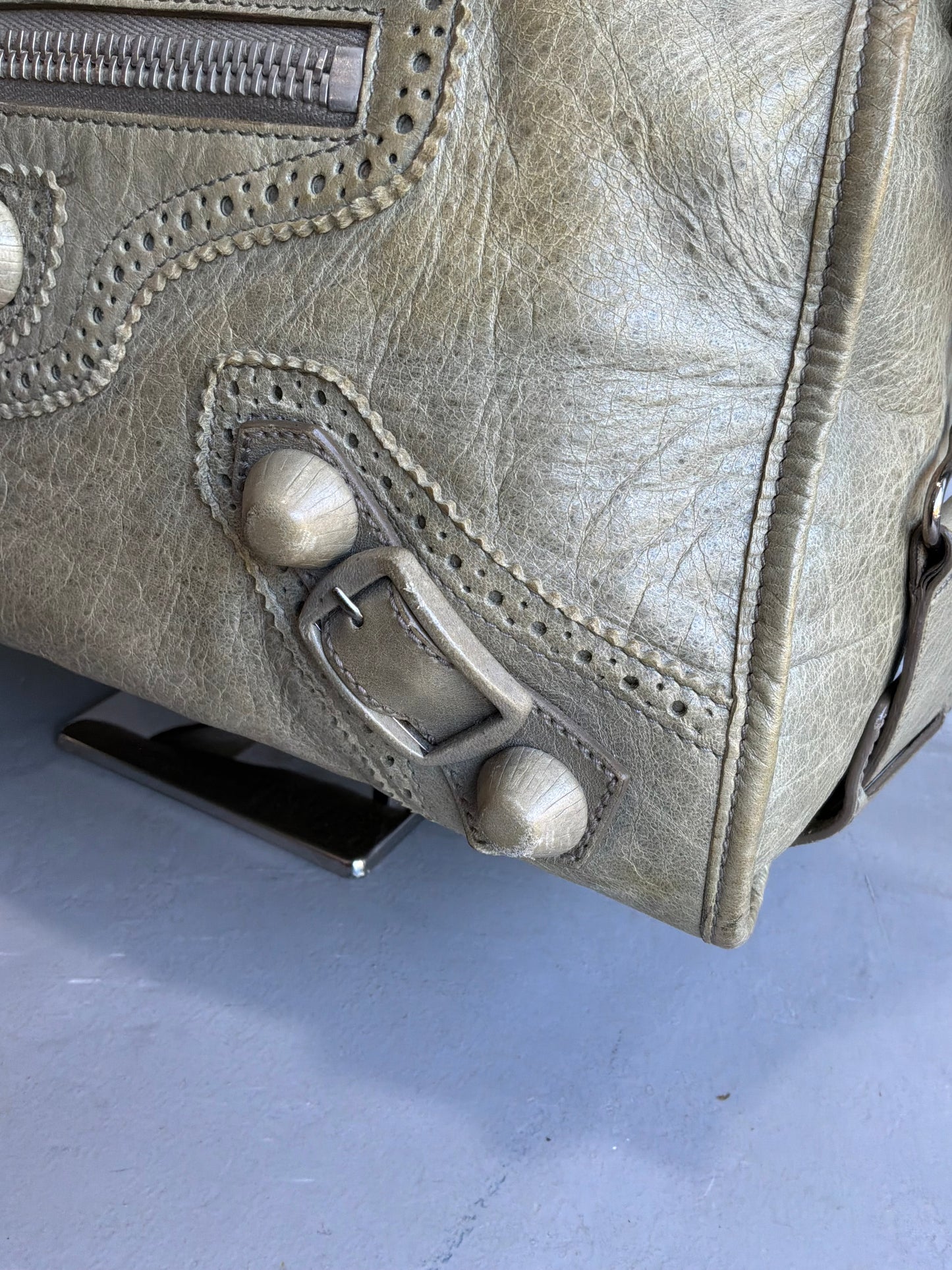 Balenciaga Classic City Giant Studs Beige