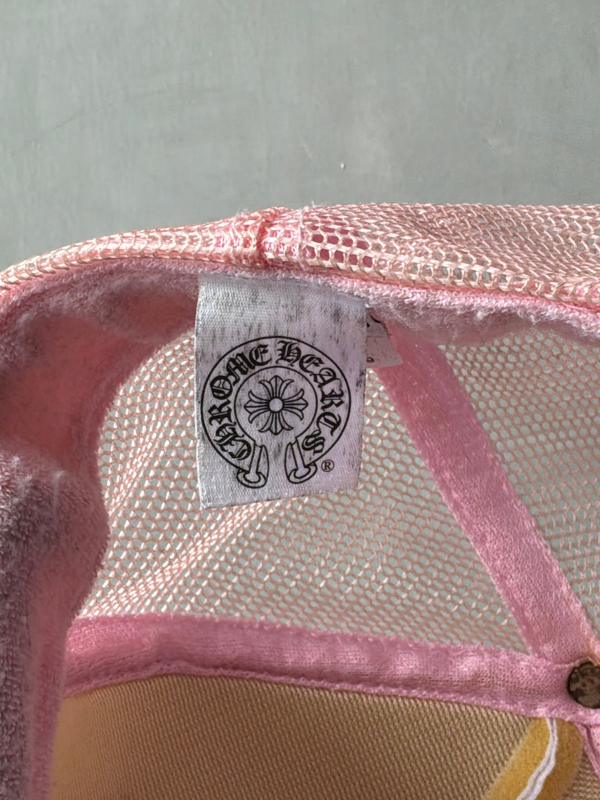 2000s Chrome Hearts Hollywood Pink Trucker Hat