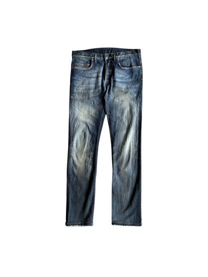 Dior Homme Kva Distressed  Raw Denim Jeans