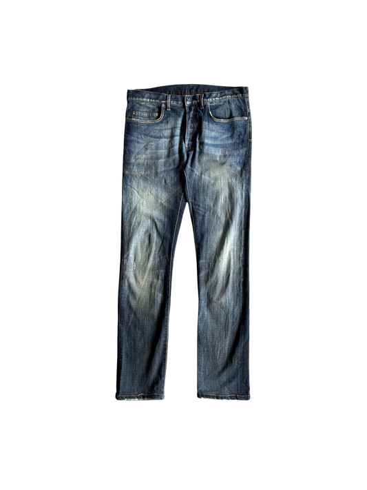 Dior Homme Kva Distressed  Raw Denim Jeans