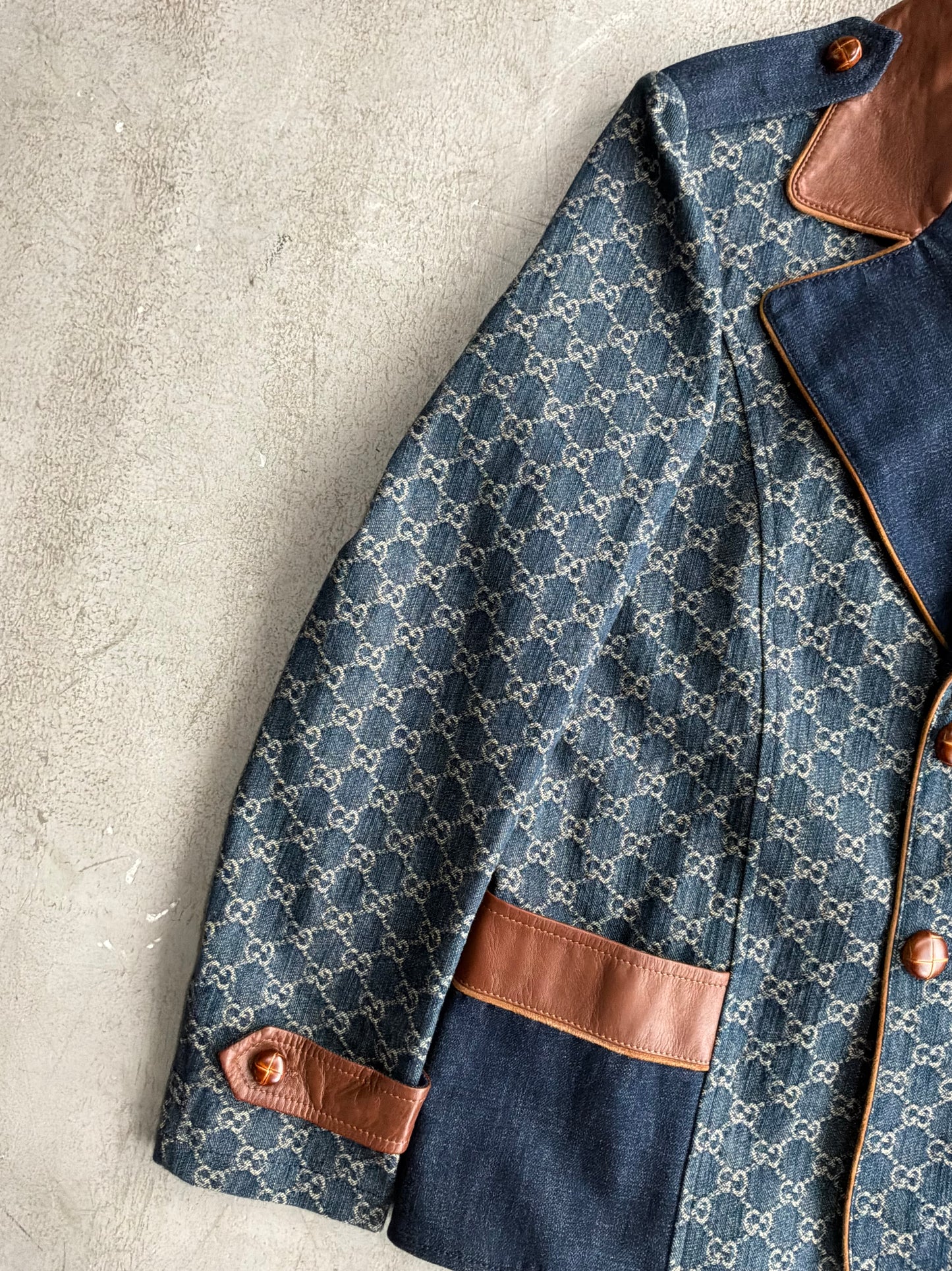 Gucci Denim Monogram Coat