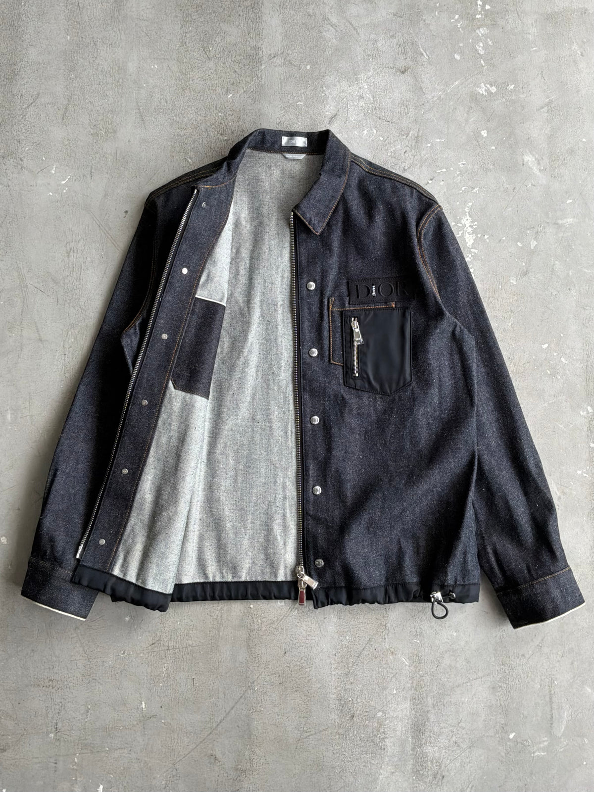 Dior X Sacai Signature Logo Denim Jacket