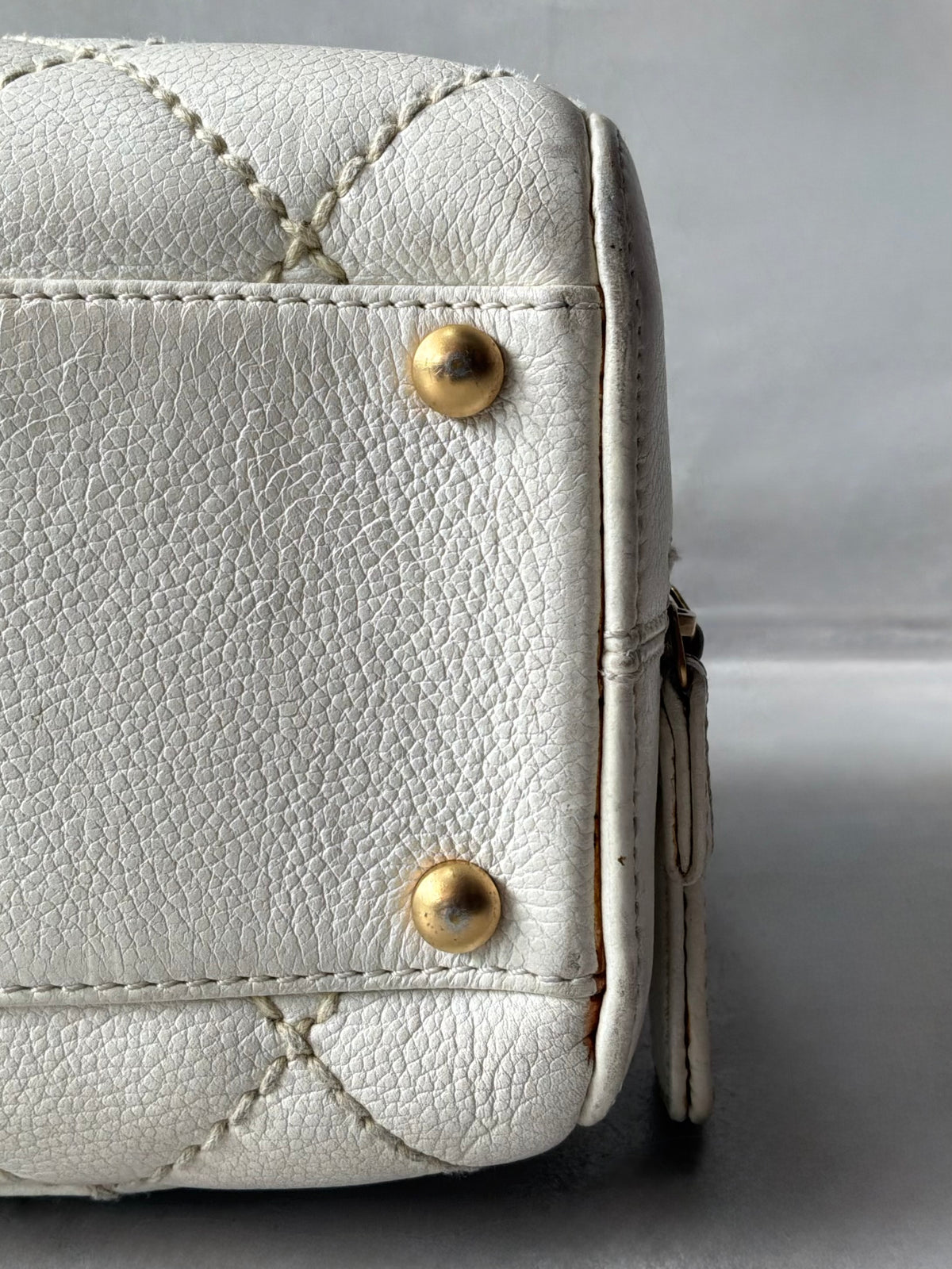 Chanel Vintage Wildstitch Bowler Bag