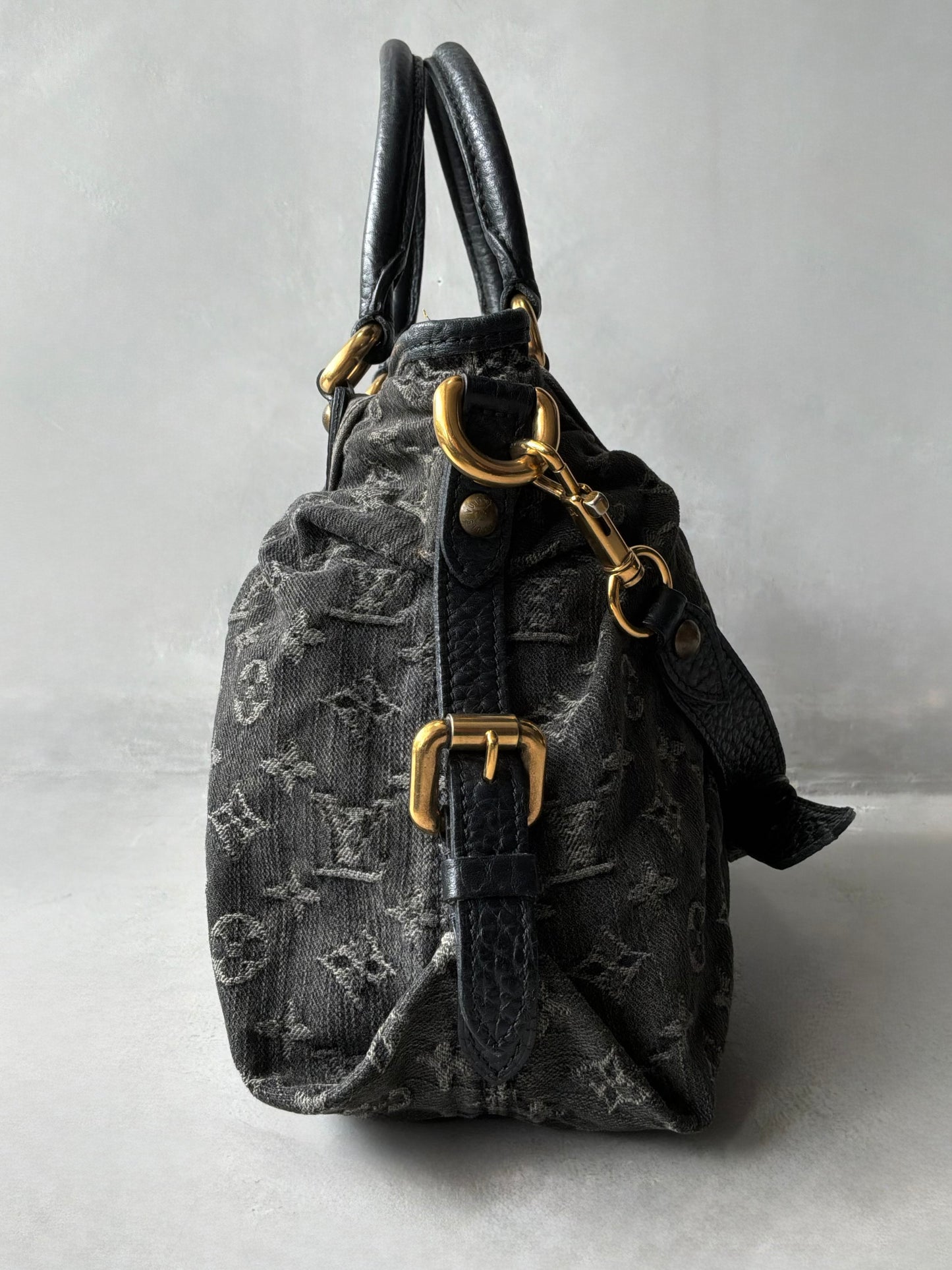 Louis Vuitton Neo Cabby MM Monogram Denim Handbag