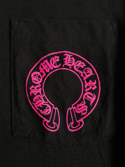Chrome Hearts Pink Floral Horseshoe Longsleeves