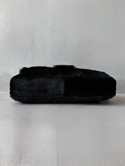 Fendi Rabbit Fur Baguette Bag