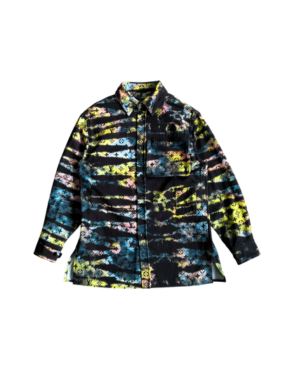 Louis Vuitton Multicolor Tie Dye Denim Shirt