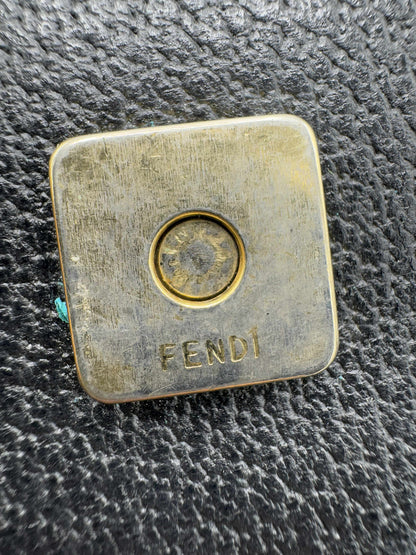 Fendi Black Leather Mama Baguette
