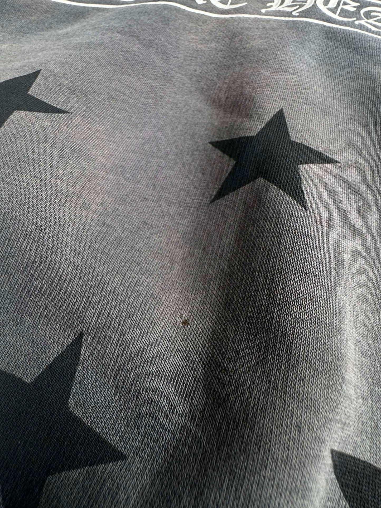 Chrome Hearts Perfect Fade Scroll and Star Thermal Zip Hoodie