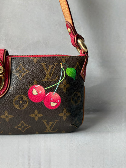 Louis Vuitton x Murakami Cherry Lizard Trim Pochette