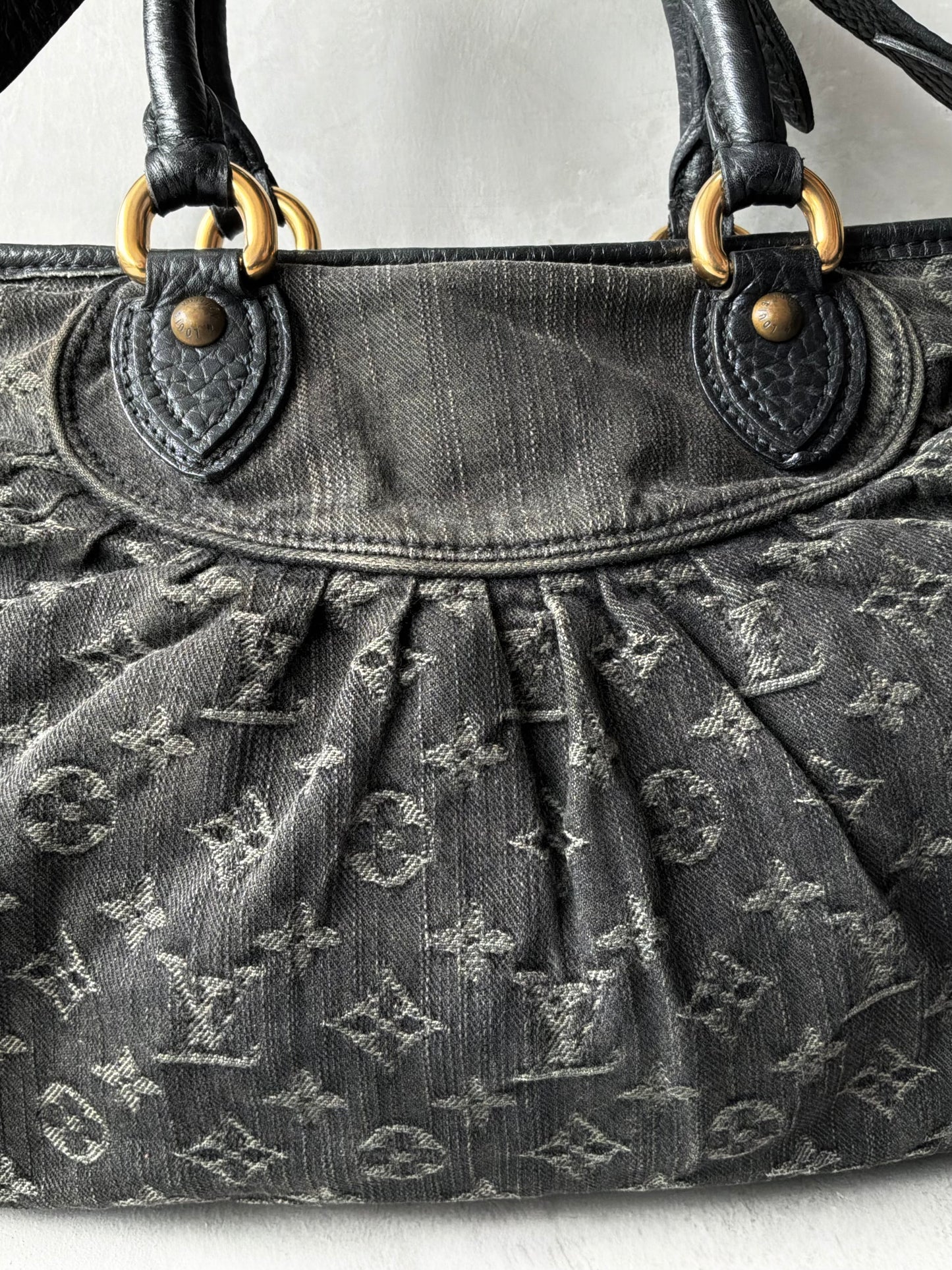Louis Vuitton Neo Cabby MM Monogram Denim Handbag