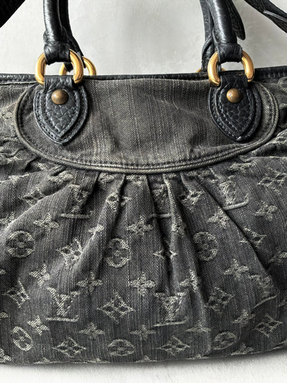 Louis Vuitton Neo Cabby MM Monogram Denim Handbag