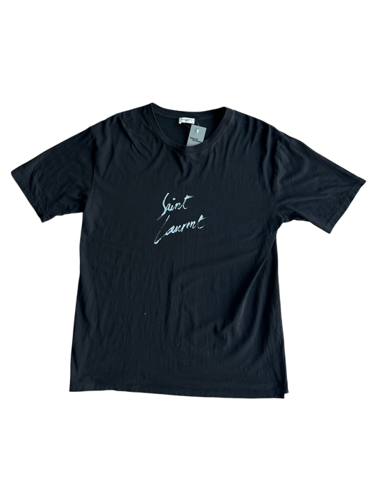 Saint Laurent Paris Cursive Script Tee