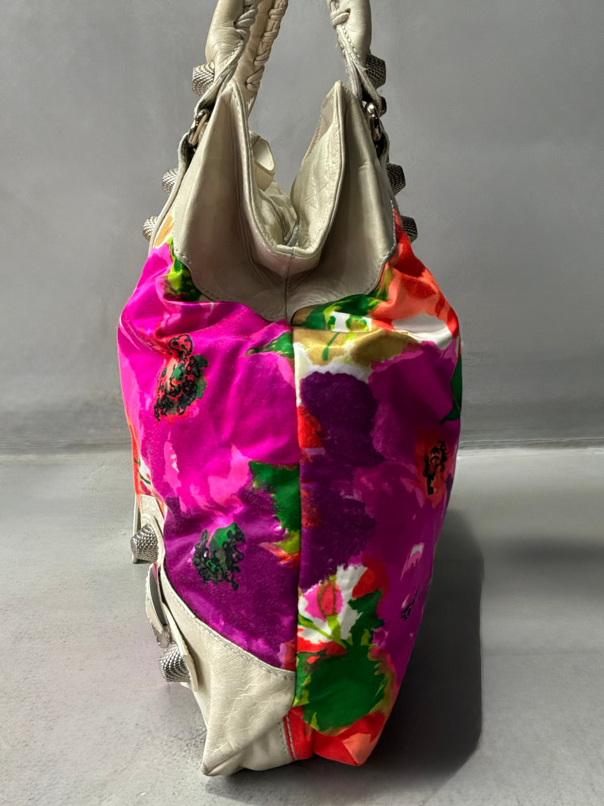 Balenciaga Mid Day Floral Giant 21 Lambskin Bag
