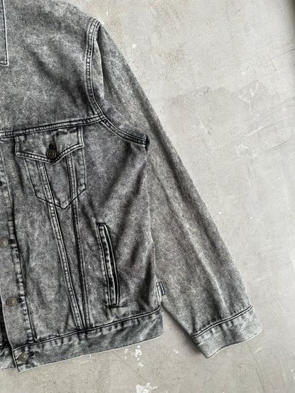 Balenciaga Rue De Paris Washed Denim Jacket