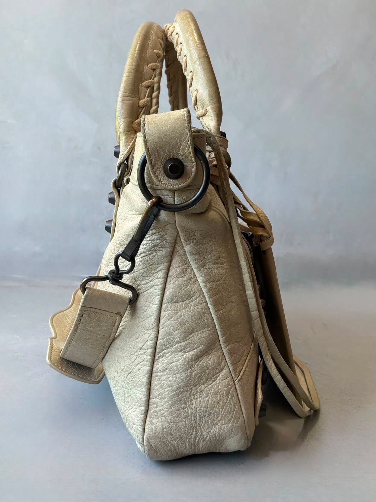 Balenciaga Le First Cream Lambskim Bag
