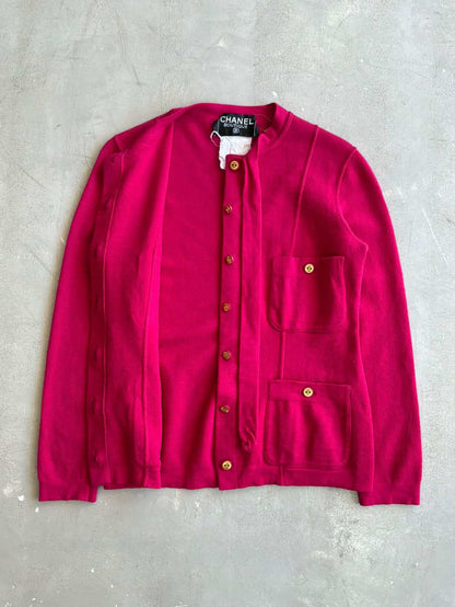 1993 Chanel Boutique Gold Buttons Cardigan