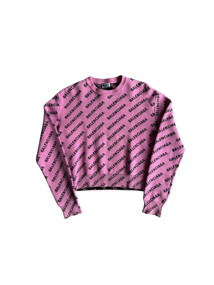 Balenciaga All Over Logo Sweater