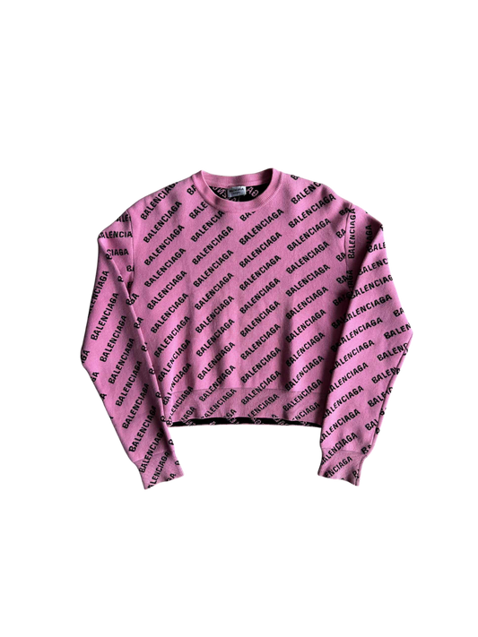 Balenciaga All Over Logo Sweater