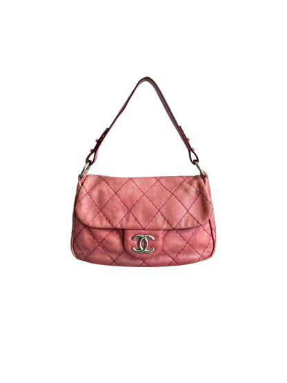 2009 Chanel On The Road Quilted Shoulder Bag