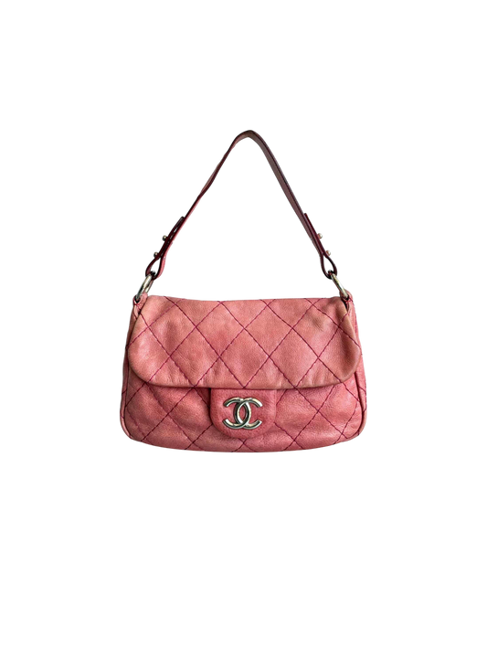 2009 Chanel On The Road Quilted Shoulder Bag