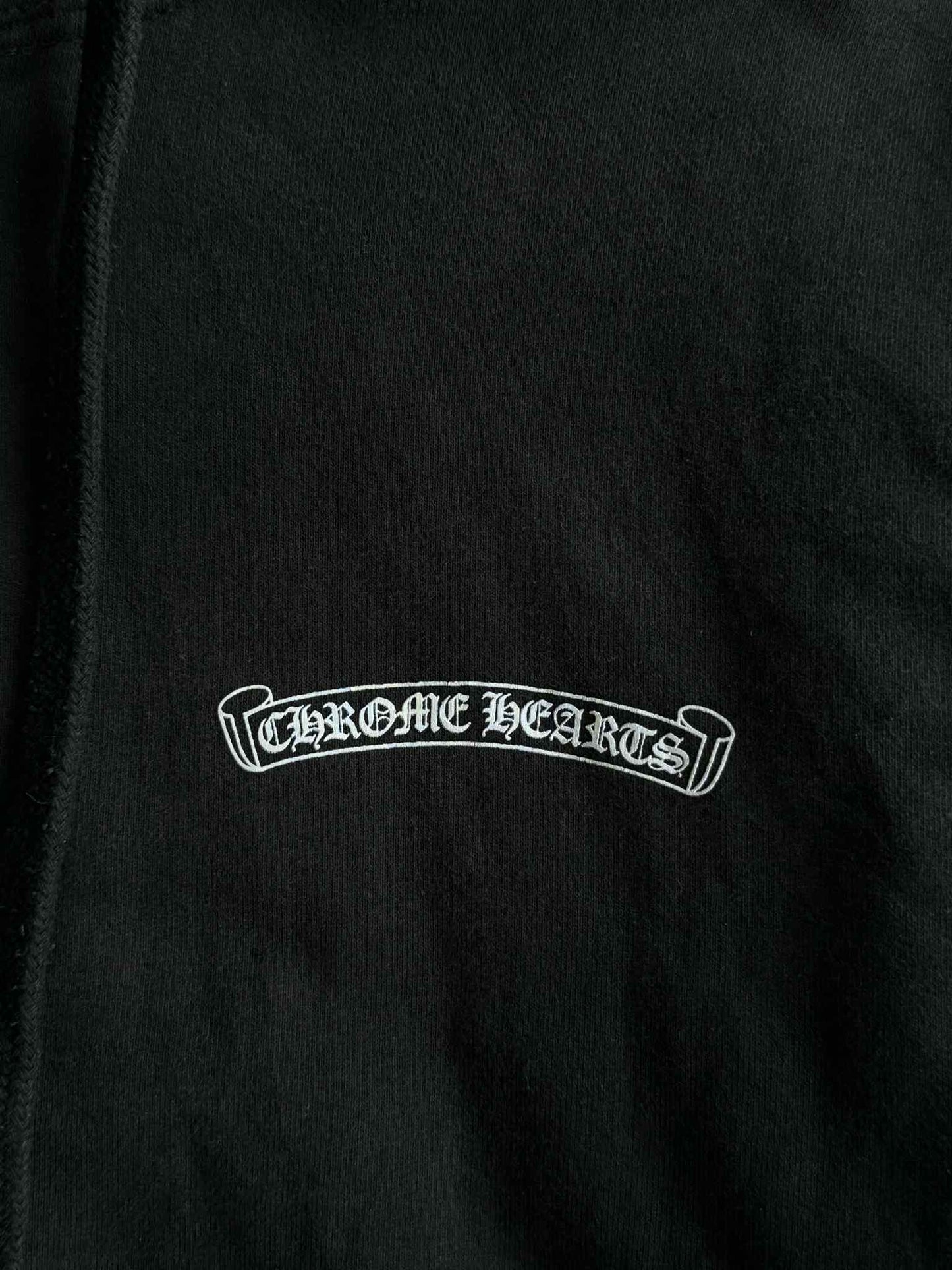 Chrome Hearts White Cemetery Thermal Zip Hoodie