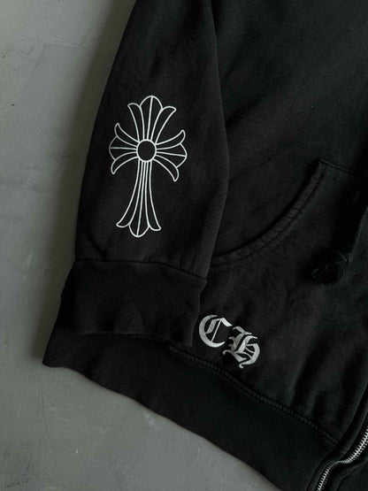 Chrome Hearts White Cemetery Thermal Zip Hoodie