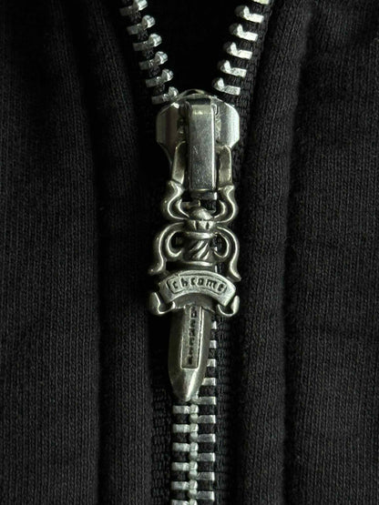 Chrome Hearts White Cemetery Thermal Zip Hoodie