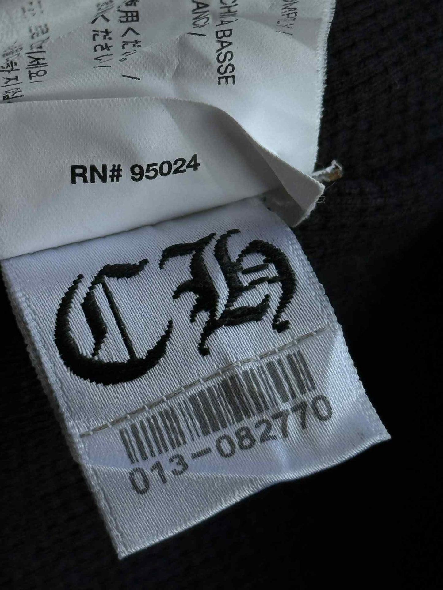 Chrome Hearts White Cemetery Thermal Zip Hoodie