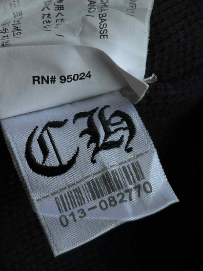 Chrome Hearts White Cemetery Thermal Zip Hoodie