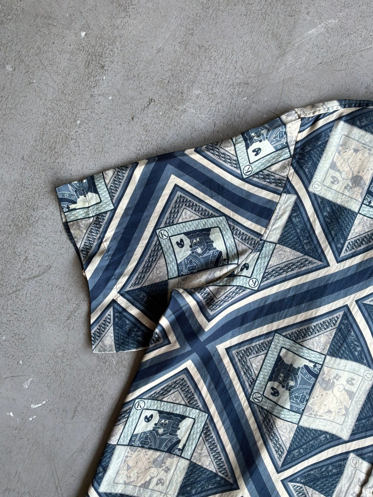 Dior X Kenny Scharf Playing Card Silk Shirt