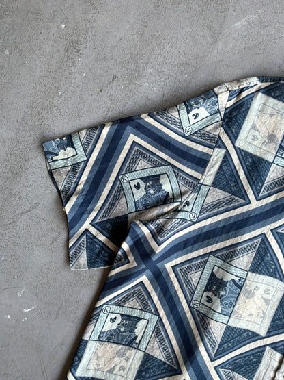 Dior X Kenny Scharf Playing Card Silk Shirt