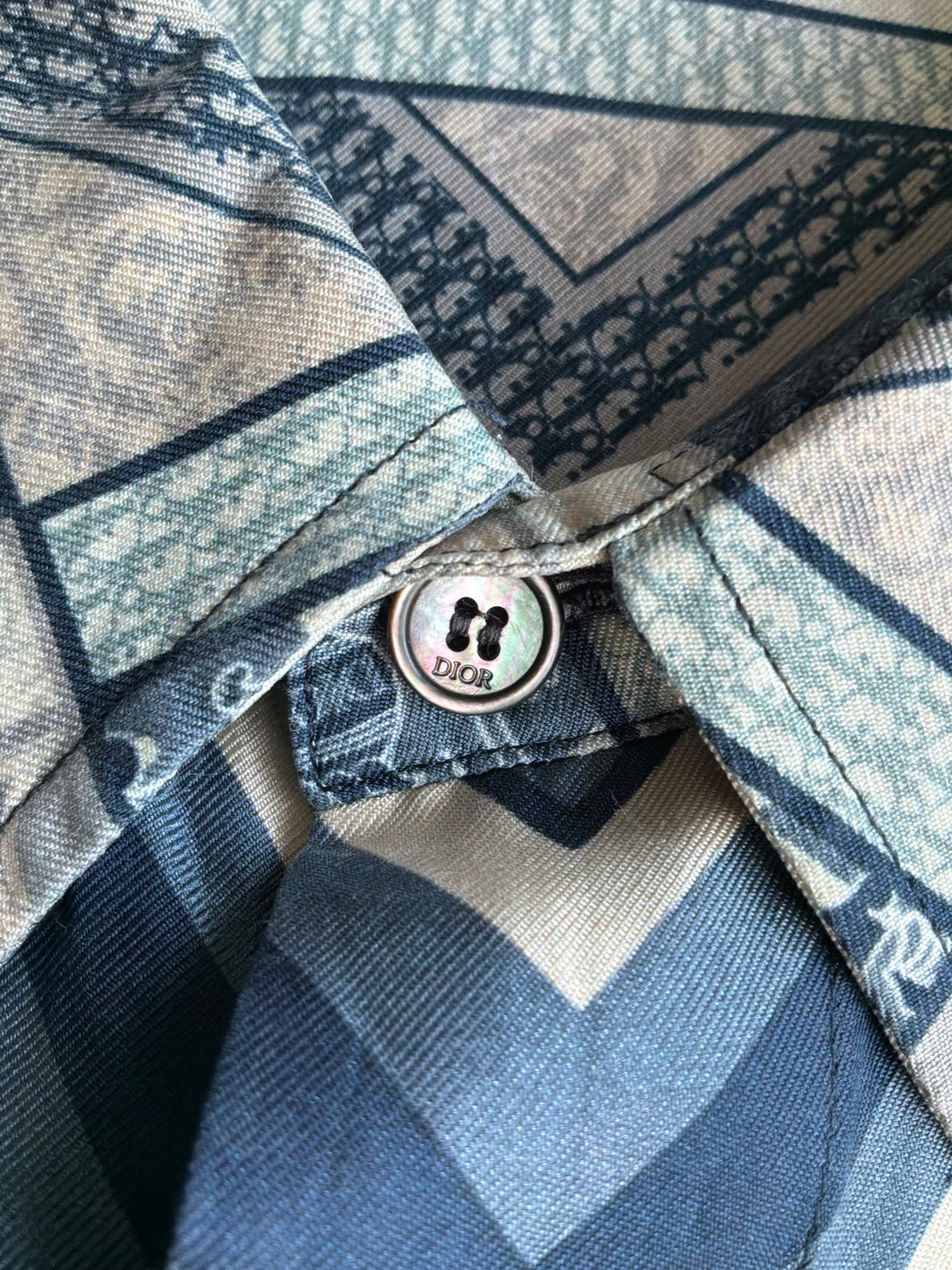 Dior X Kenny Scharf Playing Card Silk Shirt