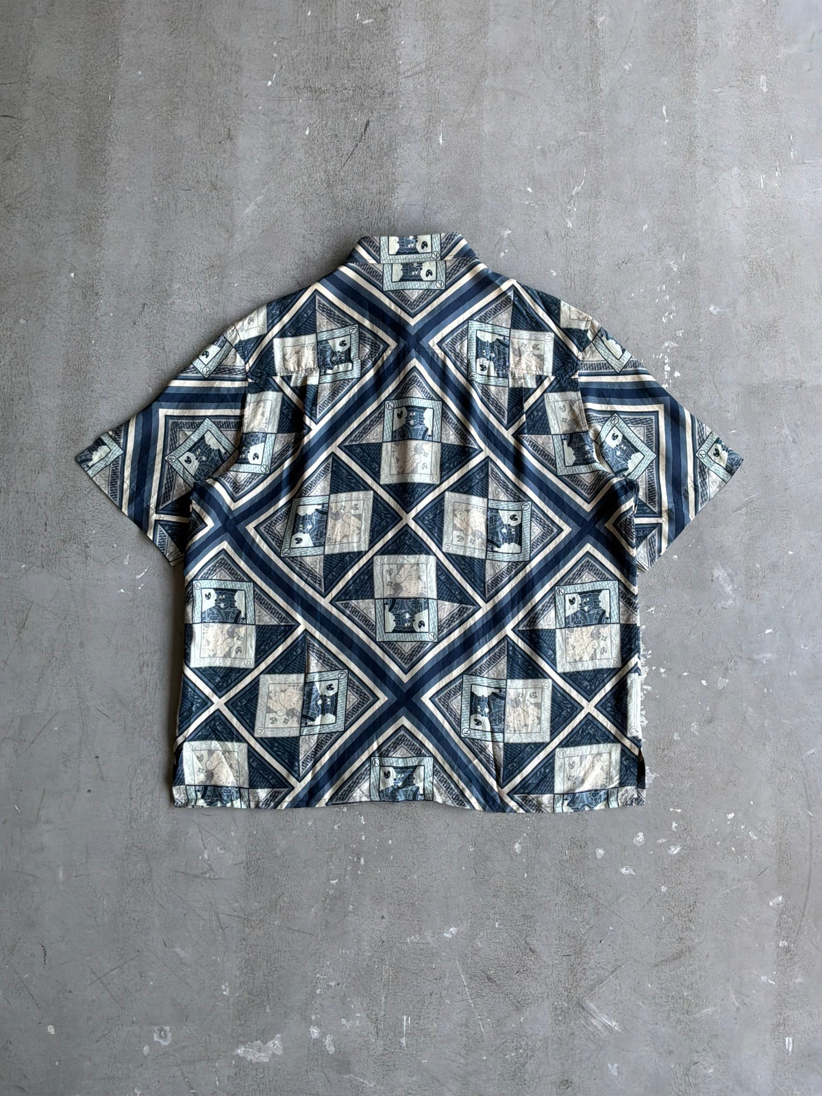 Dior X Kenny Scharf Playing Card Silk Shirt