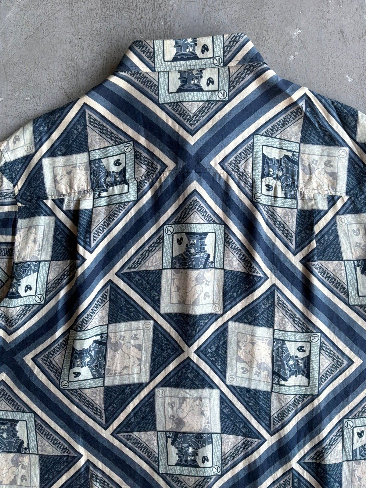 Dior X Kenny Scharf Playing Card Silk Shirt