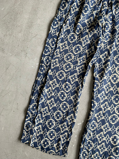 Louis Vuitton Wax Multicolor Silk Pants