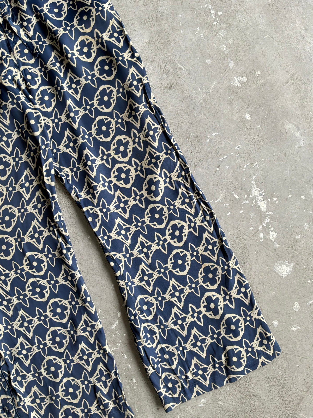Louis Vuitton Wax Multicolor Silk Pants